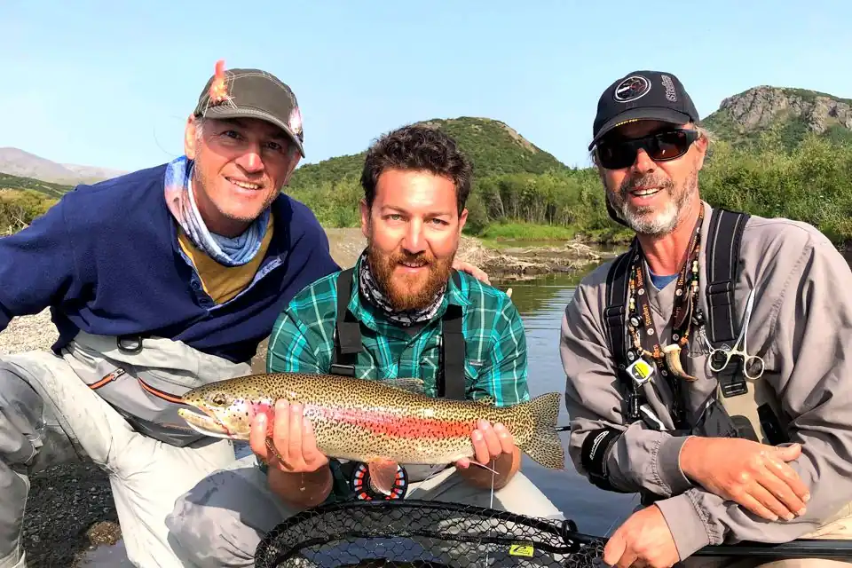 Wild rainbow trout Kanektok River Alaska fly fishing