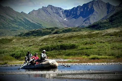 Goodnews river in Southwest Alaska