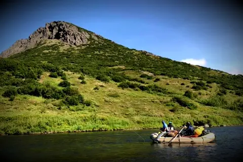 Float Fishers on the Kanektok river in Southwest Alaska